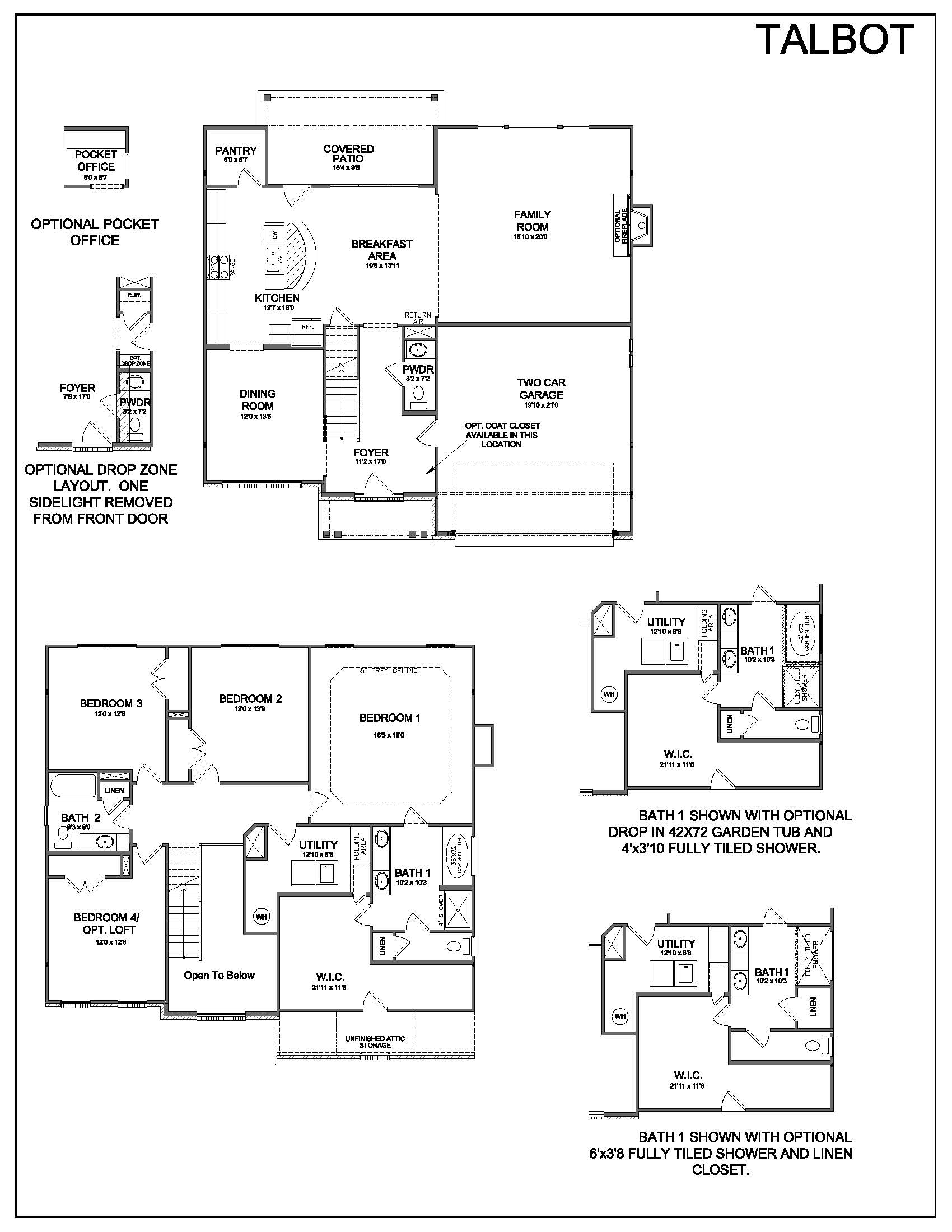 Floor Plans Talbot